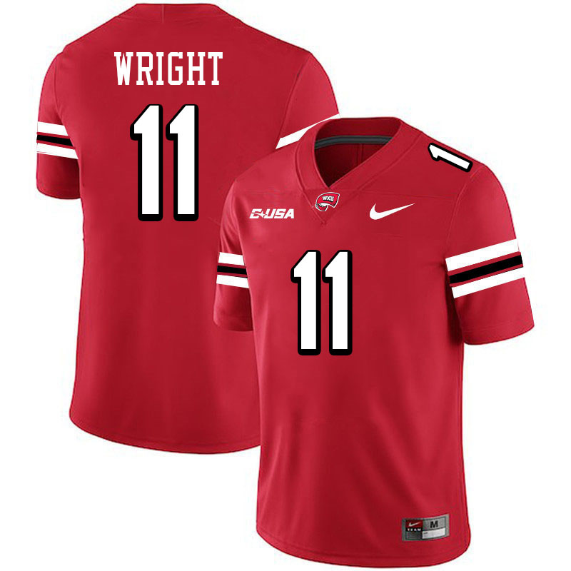 La'Vell Wright WKU Jersey, Western Kentucky Hilltoppers #11 La'Vell Wright Jersey Youth-Red